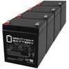 Mighty Max Battery 12V 5Ah F2 SLA Replacement Battery for CSB HR1221WF2 HR 1221W F2 - 4PK MAX3978913